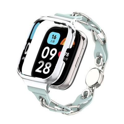 Δερμάτινο λουράκι μόδας για Xiaomi Redmi Watch3 Βραχιόλι με μαγνητική πόρπη Active Band για Redmi Watch 2 Lite/ Mi Lite Women