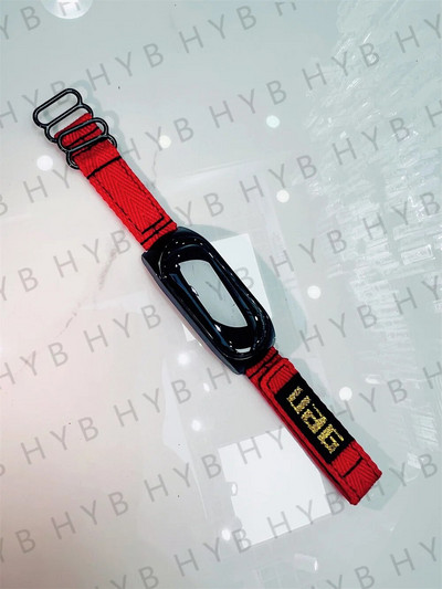 Λουράκι για Mi band 7 6 5 Nylon Braided Solo Loop pulseira βραχιόλι Miband4 Miband5 Miband6 Wristband xiaomi Mi band 4 3 5 6 7