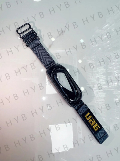 Λουράκι για Mi band 7 6 5 Nylon Braided Solo Loop pulseira βραχιόλι Miband4 Miband5 Miband6 Wristband xiaomi Mi band 4 3 5 6 7