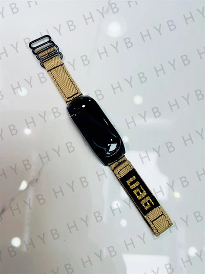 Λουράκι για Mi band 7 6 5 Nylon Braided Solo Loop pulseira βραχιόλι Miband4 Miband5 Miband6 Wristband xiaomi Mi band 4 3 5 6 7
