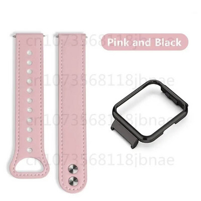 Nahast käevõru Redmi kellale 3 Redmi kellale 2/2 Lite metallist korpusega raamiga nahast rihm Correa nutikella tarvikud kellarihm