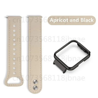 Nahast käevõru Redmi kellale 3 Redmi kellale 2/2 Lite metallist korpusega raamiga nahast rihm Correa nutikella tarvikud kellarihm