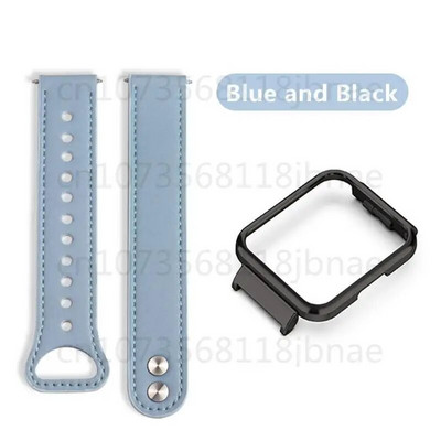 Nahast käevõru Redmi kellale 3 Redmi kellale 2/2 Lite metallist korpusega raamiga nahast rihm Correa nutikella tarvikud kellarihm