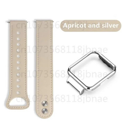 Nahast käevõru Redmi kellale 3 Redmi kellale 2/2 Lite metallist korpusega raamiga nahast rihm Correa nutikella tarvikud kellarihm