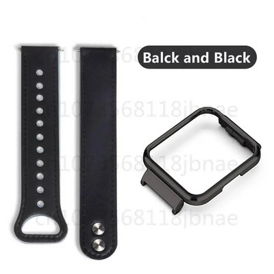 Nahast käevõru Redmi kellale 3 Redmi kellale 2/2 Lite metallist korpusega raamiga nahast rihm Correa nutikella tarvikud kellarihm