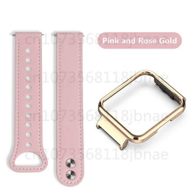 Nahast käevõru Redmi kellale 3 Redmi kellale 2/2 Lite metallist korpusega raamiga nahast rihm Correa nutikella tarvikud kellarihm