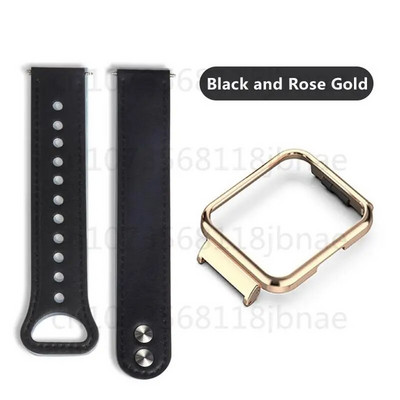 Nahast käevõru Redmi kellale 3 Redmi kellale 2/2 Lite metallist korpusega raamiga nahast rihm Correa nutikella tarvikud kellarihm