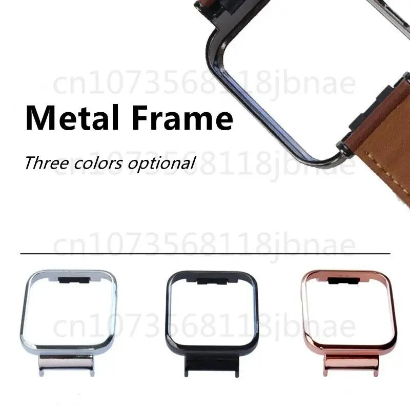 Nahast käevõru Redmi kellale 3 Redmi kellale 2/2 Lite metallist korpusega raamiga nahast rihm Correa nutikella tarvikud kellarihm