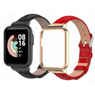 Каишка от естествена кожа за смарт часовник Xiaomi Redmi Watch 2 Lite Гривна за резервни аксесоари за гривна Mi Watch Lite