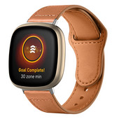 Για αντικατάσταση δερμάτινου λουριού Fitbit Versa 2 Band Αξεσουάρ έξυπνου ρολογιού για ζώνη Fitbit Sense / αντίστροφα 3 κορδέλες βραχιολιών