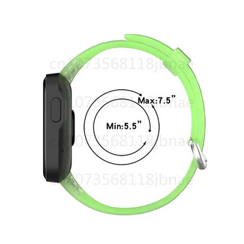 Прозрачна каишка за часовник за Xiaomi Mi Watch Lite RedMi Watch 2 Lite Резервна силиконова каишка за часовник за каишка за часовник Redmi