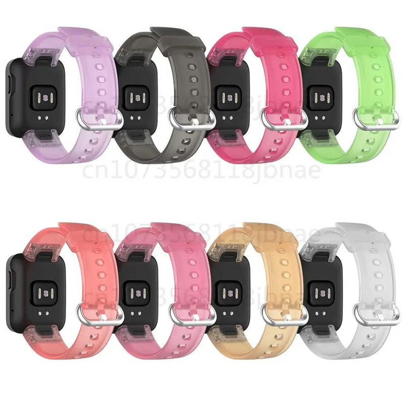 Διαφανές λουράκι ρολογιού για Xiaomi Mi Watch Lite RedMi Watch 2 Lite Band Αντικατάσταση λουράκι ρολογιού σιλικόνης για λουράκι ρολογιού Redmi