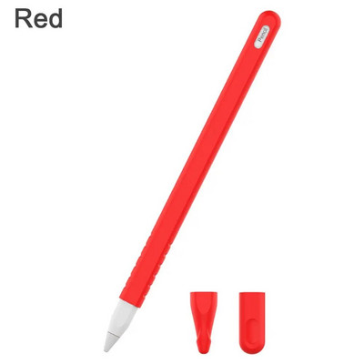 Suport moale, antiderapant, rezistent la praf, manșon de protecție pentru piele, husă husă din silicon pentru Apple Pencil 2 iPad Pro