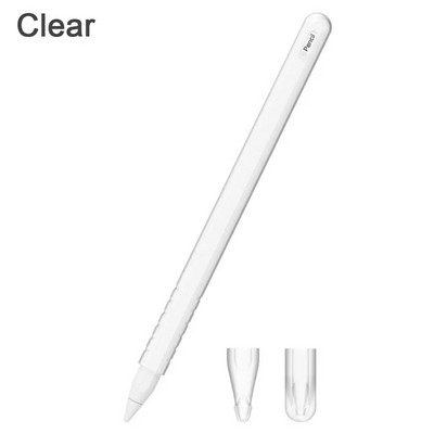 Suport moale, antiderapant, rezistent la praf, manșon de protecție pentru piele, husă husă din silicon pentru Apple Pencil 2 iPad Pro