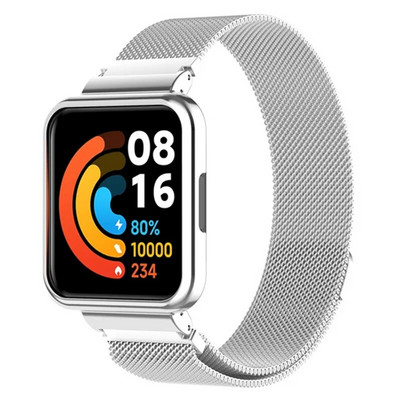 Ζάντα ρολογιού για POCO Watch Smart Magnetic Loop Bracelets For For Redmi Watch 2 Lite Wristband Metal Protector Case Προφυλακτήρας