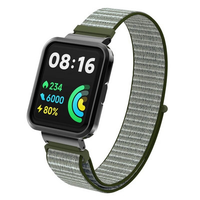 Kellarihm Xiaomi Mi Watch Lite nailonist rihm + metallist ümbris Redmi kellale 2 3 Lite 3 Active Mi poco nutikella rihm Käevõru