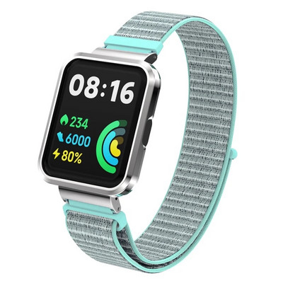Kellarihm Xiaomi Mi Watch Lite nailonist rihm + metallist ümbris Redmi kellale 2 3 Lite 3 Active Mi poco nutikella rihm Käevõru