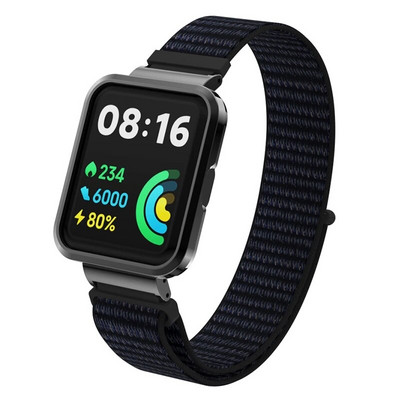 Kellarihm Xiaomi Mi Watch Lite nailonist rihm + metallist ümbris Redmi kellale 2 3 Lite 3 Active Mi poco nutikella rihm Käevõru