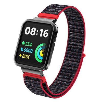 Kellarihm Xiaomi Mi Watch Lite nailonist rihm + metallist ümbris Redmi kellale 2 3 Lite 3 Active Mi poco nutikella rihm Käevõru