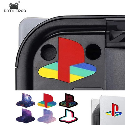 DATA FROG 6 τμχ Προσαρμοσμένα δέρματα αυτοκόλλητων βινυλίου για PS5 Logo Underlay Αυτοκόλλητο για Έκδοση δίσκου και ψηφιακή έκδοση κονσόλας PS5