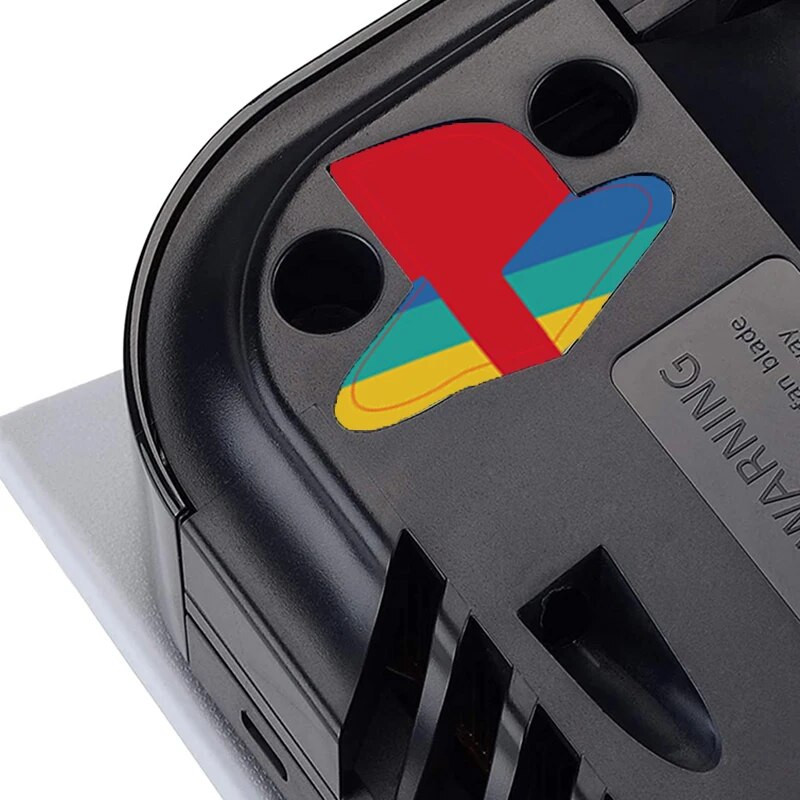 DATA FROG 6gab pielāgotas vinila uzlīmes PS5 konsoles logotipa apakšslāņa uzlīme PS5 konsoles diska versijai un digitālajai versijai