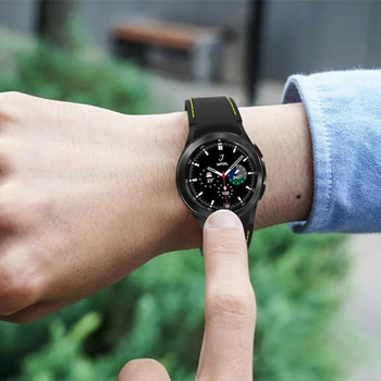 Силиконова каишка за часовник Samsung Watch 4 5 6 Каишка 40 mm 44 mm Watch 6 4 Classic 42 mm 46 mm Гривна за Galaxy Watch 5 Pro 45 mm лента