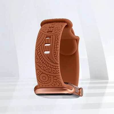 Graveeritud rihm Apple Watchile Ultra Band ultra 49mm 8 7 44mm 45mm 41mm 40mm 42mm Leopard silikoonkäevõru iwatch se 3 6 5 38mm