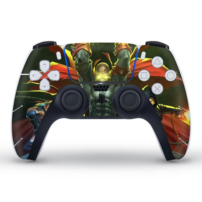 Autocolant pentru capacul de protecție în stil camuflaj de broasca de date pentru pielea gamepadului PS5 pentru controler PS 5 Decal Accesorii joystick