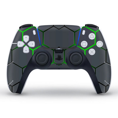 Autocolant pentru capacul de protecție în stil camuflaj de broasca de date pentru pielea gamepadului PS5 pentru controler PS 5 Decal Accesorii joystick