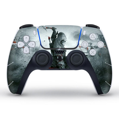 Autocolant pentru capacul de protecție în stil camuflaj de broasca de date pentru pielea gamepadului PS5 pentru controler PS 5 Decal Accesorii joystick