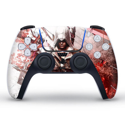 Autocolant pentru capacul de protecție în stil camuflaj de broasca de date pentru pielea gamepadului PS5 pentru controler PS 5 Decal Accesorii joystick