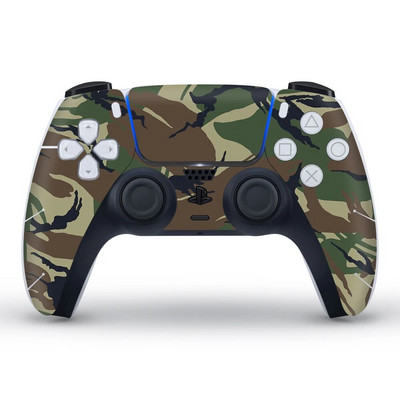 Autocolant pentru capacul de protecție în stil camuflaj de broasca de date pentru pielea gamepadului PS5 pentru controler PS 5 Decal Accesorii joystick