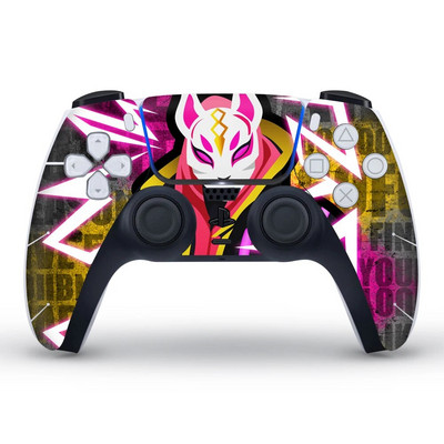 Autocolant pentru capacul de protecție în stil camuflaj de broasca de date pentru pielea gamepadului PS5 pentru controler PS 5 Decal Accesorii joystick
