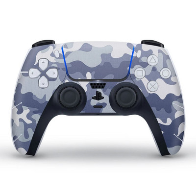 Autocolant pentru capacul de protecție în stil camuflaj de broasca de date pentru pielea gamepadului PS5 pentru controler PS 5 Decal Accesorii joystick