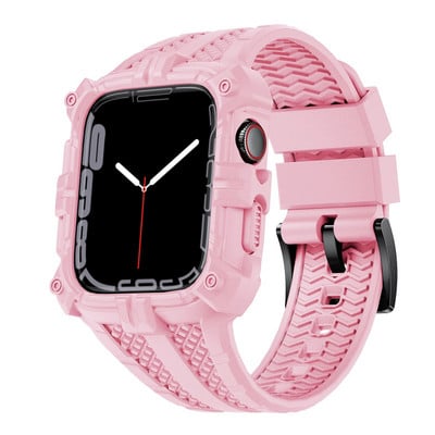 Futrola za Apple Watch Band 44 mm 45 mm 49 mm 42 mm 40/38 Watch Traka za Iwatch 7 8 6 5 4 SE TPU zaštitni poklopac Silikonska narukvica