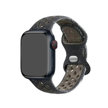 Силиконова каишка за Apple Watch Band Ultra2 49 мм Series 9 8 7 41 мм 45 мм 38 мм 42 мм Спортна гривна iWatch 7 6 SE 5 4 3 44 мм 40 мм