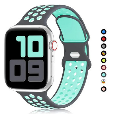 Silikona siksniņa Apple Watch Band Ultra2 49 mm sērijai 9 8 7 41 mm 45 mm 38 mm 42 mm sporta aproce iWatch 7 6 SE 5 4 3 44 mm 40 mm