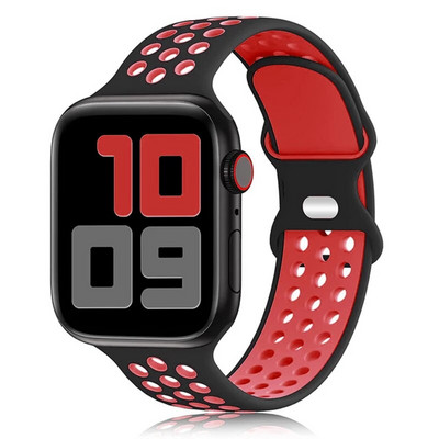 Silikona siksniņa Apple Watch Band Ultra2 49 mm sērijai 9 8 7 41 mm 45 mm 38 mm 42 mm sporta aproce iWatch 7 6 SE 5 4 3 44 mm 40 mm