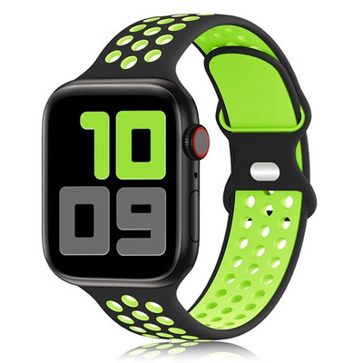 Silikona siksniņa Apple Watch Band Ultra2 49 mm sērijai 9 8 7 41 mm 45 mm 38 mm 42 mm sporta aproce iWatch 7 6 SE 5 4 3 44 mm 40 mm