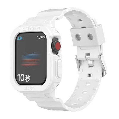 2023 Uus Letter Sport läbipaistev rihm + ümbris Apple Watchi jaoks 7 6 SE 5 4 3 Läbipaistev plastrihm iwatch rihma jaoks 41MM 40 38 44 45
