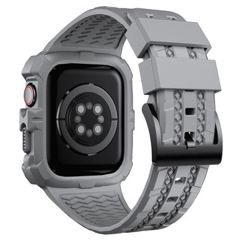Θήκη Sport Clear Band για Apple Watch 8 7 6 SE 5 4 3 Διαφανές κάλυμμα σιλικόνης Armor Λουράκι για iwatch 40mm 44mm 42 41MM 45MM 38