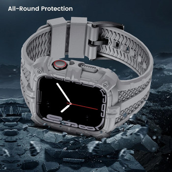 Θήκη Sport Clear Band για Apple Watch 8 7 6 SE 5 4 3 Διαφανές κάλυμμα σιλικόνης Armor Λουράκι για iwatch 40mm 44mm 42 41MM 45MM 38