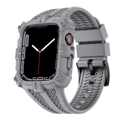 „Sport Clear Band“ dėklas Apple Watch 8 7 6 SE 5 4 3 Skaidrus Armor silikoninis dangtelis Dirželis iwatch 40mm 44mm 42 41MM 45MM 38