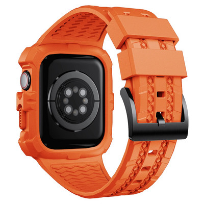 Θήκη Sport Clear Band για Apple Watch 8 7 6 SE 5 4 3 Διαφανές κάλυμμα σιλικόνης Armor Λουράκι για iwatch 40mm 44mm 42 41MM 45MM 38