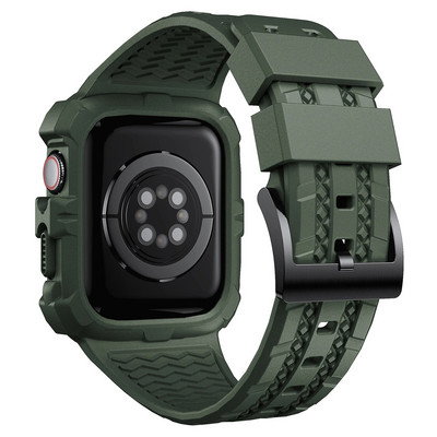 Θήκη Sport Clear Band για Apple Watch 8 7 6 SE 5 4 3 Διαφανές κάλυμμα σιλικόνης Armor Λουράκι για iwatch 40mm 44mm 42 41MM 45MM 38