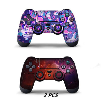 Datu vardes aizsargājoša vāka uzlīme PS4 kontroliera apvalkam Playstation 4 Pro Slim Decal piederumiem 15 stili