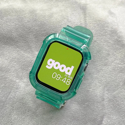 Glacier caurspīdīga siksniņa + korpuss Apple Watch Series 8 7 SE 6 5 priekš Iwatch Band 49mm 45mm 41mm 40mm 44 42mm 38 sporta aproce