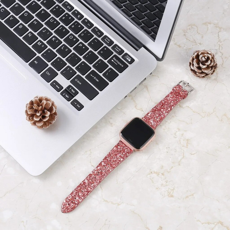 Kožni remen za Apple Watch Band Ultra 49 mm 38 mm 40 mm Žene 42 mm 44 mm 41 mm 45 mm Svjetlucava narukvica i Watch Series 7 8 6 5 4 3 2