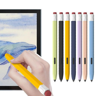 Калъф за писалка за Samsung Galaxy Tab S Pen S7 S8 S9 Течен силиконов стилус Капак за молив Пълна защита Удароустойчив Touch Pen Case
