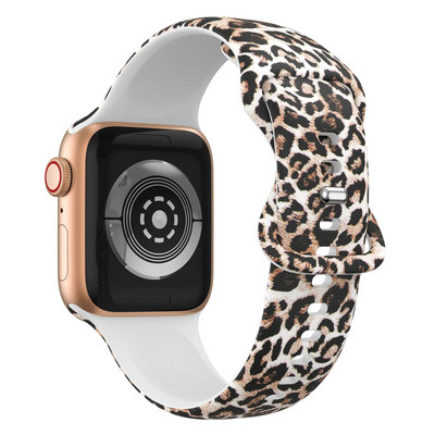 Λουράκι σιλικόνης για Apple Watch ultra 49mm 44mm 40mm 3mm 42mm 42mm 45mm Εκτυπωμένο αθλητικό βραχιόλι iWatch series 7 3 4 5 6 se 8 band